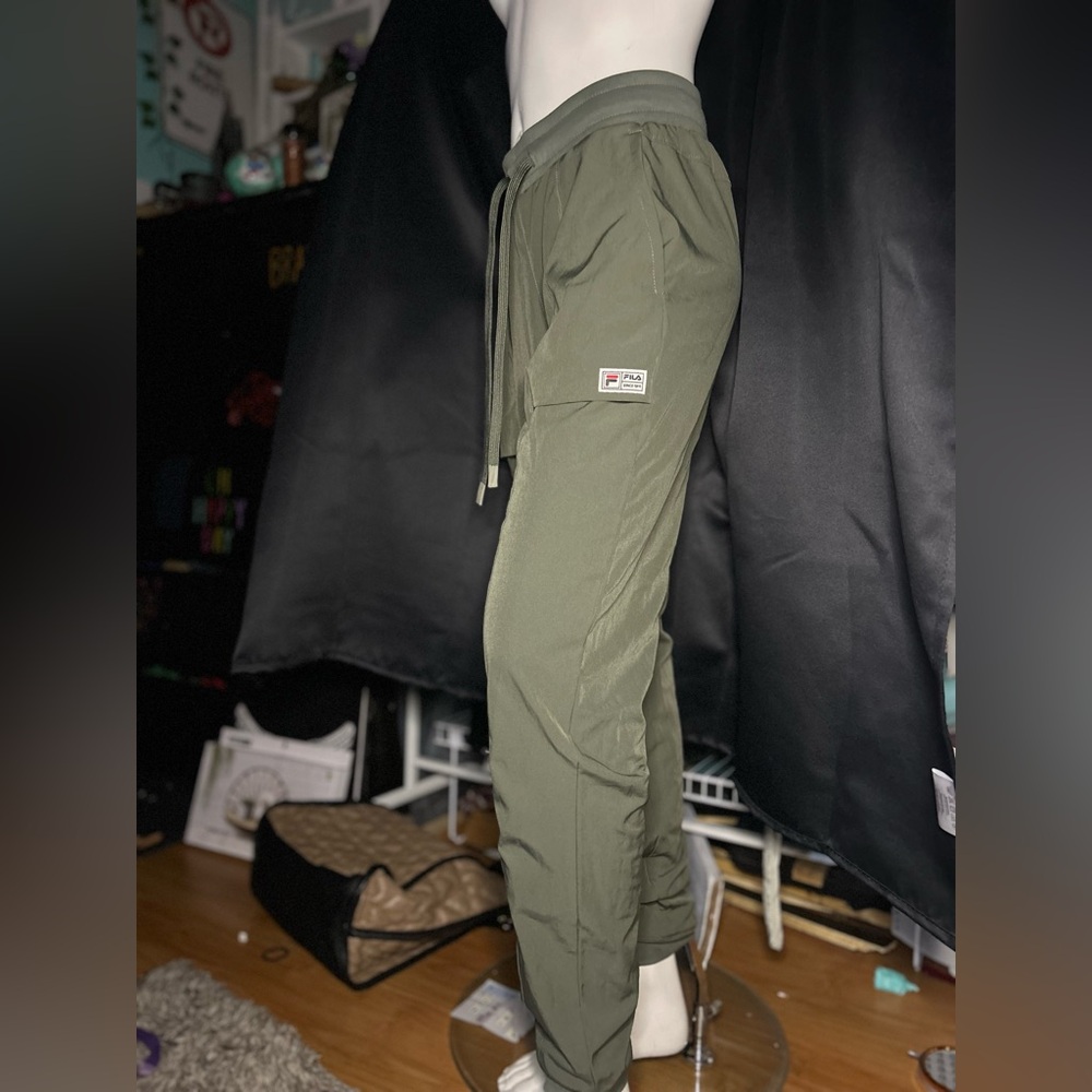 Fila Olive Green Jogger Pants - Picture 2 of 6